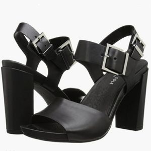 Kenneth Cole New York Black 4" Heel Sandals